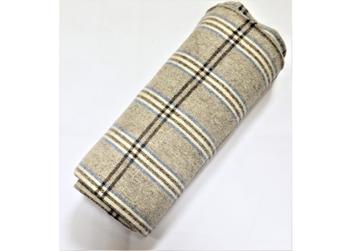 Narrow Width Welsh blanket. Natural colours NL99